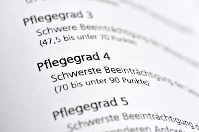 Informationen zu den Pflegegraden 1, 2, 3, 4 & 5 in der gesetzlichen Pflegeversicherung.