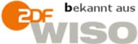 Logo „Bekannt aus ZDF WISO“ zum Thema Pflegeversicherung und Pflegezusatzversicherung