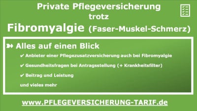 Pflegeversicherung bei Fibromyalgie (Faser-Muskel-Schmerz)