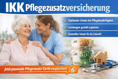 IKK Pflegezusatzversicherung – Pflegevorsorge und Tarifvergleich für gesetzlich Versicherte